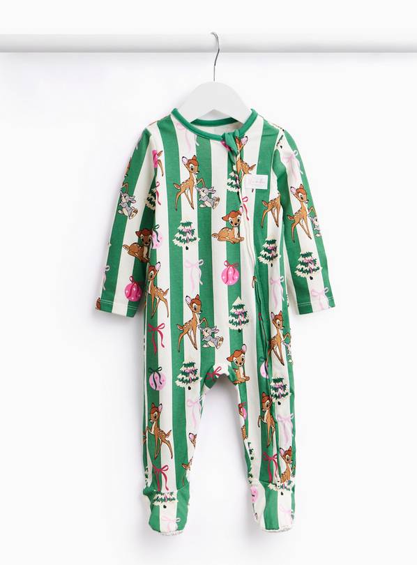 Family Matching Bambi Christmas Sleepsuit 6-9 months